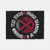 Proud Grandpa eines Sichelzellenkriegers scd Aware Fleecedecke (Vorderseite (Horizontal))