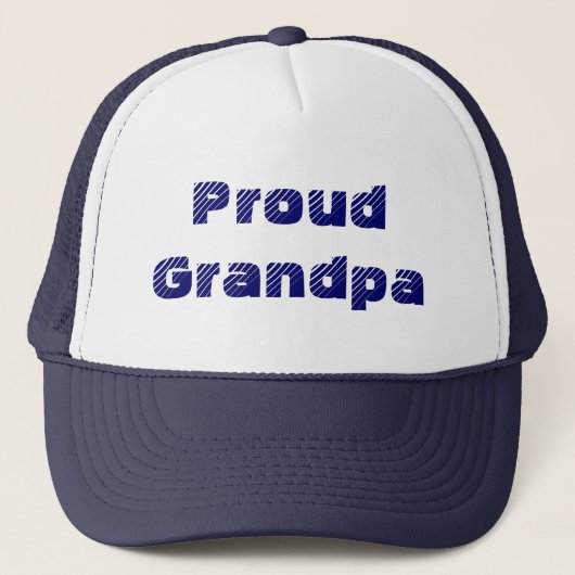 Proud Grandpa Hat Truckerkappe (Vorderseite)