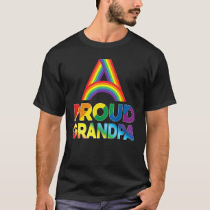 Proud Grandpa Lgbt Pride Gay Lesbian Rainbow Color T-Shirt
