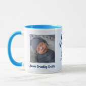 Proud Grandpa New Baby Blue Foto Tasse (Links)