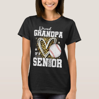 Proud Grandpa Of A 2026 Senior Baseball Graduation T-Shirt