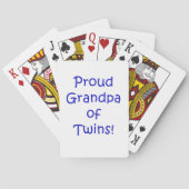 Proud Grandpa of Twins Spielkarten (Rückseite)