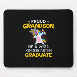 Proud Grandson 2021 Kindergarten Graduate Unicom Mousepad