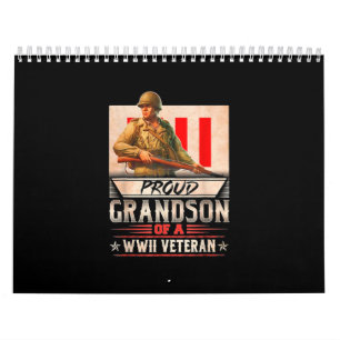Proud Grandson eines Wwii-Veteranen Kalender