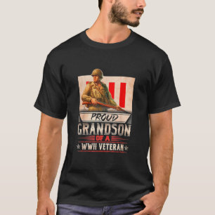 Proud Grandson eines Wwii-Veteranen T-Shirt