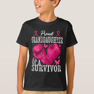Proud Grandtochter Survivor Breastkrebs Boxing T-Shirt