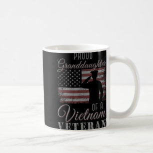 Proud Grandtochter US Flag 4. Juli Vietnam V Kaffeetasse