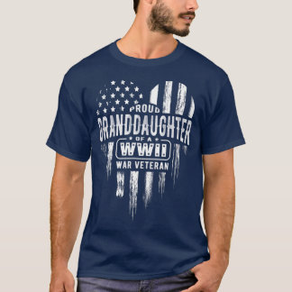 Proud Grandtochter Weltkrieg Vet Veterans Tag T-Shirt