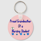 Proud Granmutter Nursing Student Schlüsselanhänger (Vorderseite)