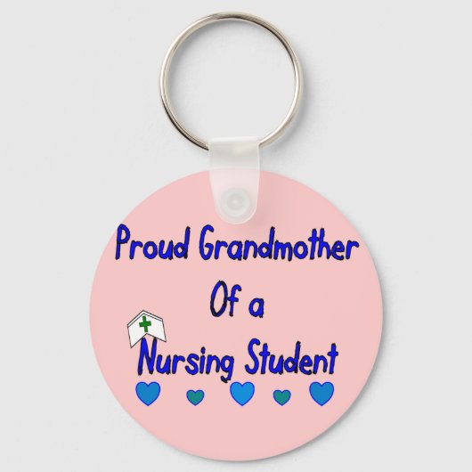Proud Granmutter Nursing Student Schlüsselanhänger (Vorderseite)