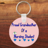 Proud Granmutter Nursing Student Schlüsselanhänger (Vorderseite)