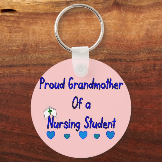 Proud Granmutter Nursing Student Schlüsselanhänger (Vorderseite)