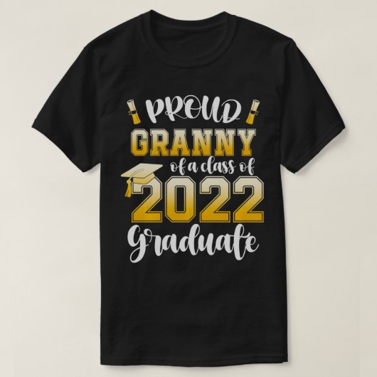 Proud Granny of a Class of 2022 Graduate Graduatio T-Shirt (Design vorne)