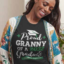 Proud Granny von 2023 Absolvent schwarzen grünen T T-Shirt
