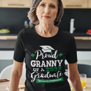 Proud Granny von 2023 Absolvent schwarzen grünen T T-Shirt