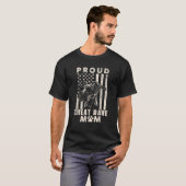Proud Great Dane Mom American Flag Patriotic Dog O T-Shirt (Vorne ganz)