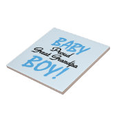 Proud Great Grandpa Baby Boy Geschenke Fliese (Seite)