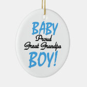 Proud Great Grandpa Baby Boy Geschenke Keramik Ornament (Rechts)