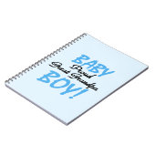 Proud Great Grandpa Baby Boy Geschenke Notizblock (Linke Seite)