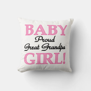 Proud Great Grandpa Baby Girls Kissen