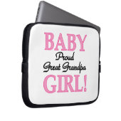 Proud Great Grandpa Baby Girls Laptopschutzhülle (Vorne Rechts)