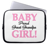 Proud Great Grandpa Baby Girls Laptopschutzhülle (Vorderseite)