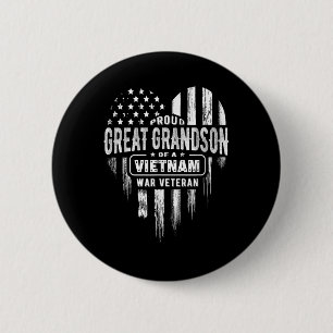 Proud Great Grandson Vietnam Krieg Veteran Amerika Button