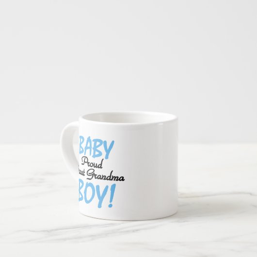 Proud Great Oma Baby Boy Geschenke Espressotasse (Vorderseite Links)