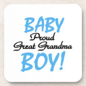 Proud Great Oma Baby Boy Geschenke Getränkeuntersetzer (Vorderseite)