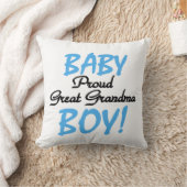 Proud Great Oma Baby Boy Geschenke Kissen (Decke)