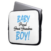 Proud Great Oma Baby Boy Geschenke Laptopschutzhülle (Vorderseite Links)