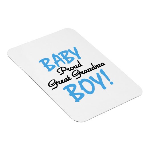 Proud Great Oma Baby Boy Geschenke Magnet (Rechte Seite)