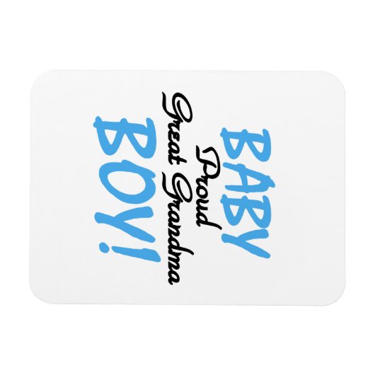 Proud Great Oma Baby Boy Geschenke Magnet (Horizontal)