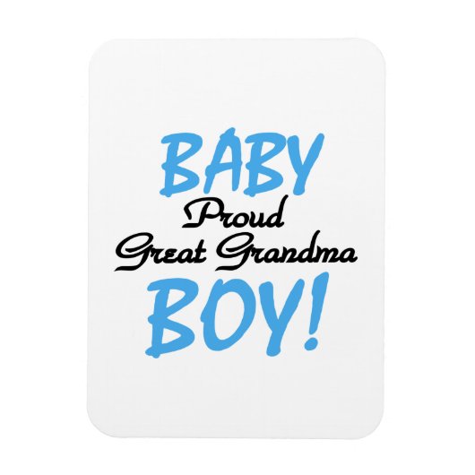 Proud Great Oma Baby Boy Geschenke Magnet (Vertikal)