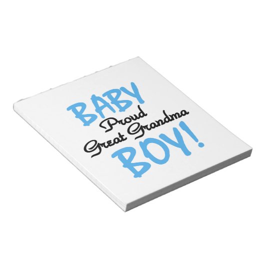 Proud Great Oma Baby Boy Geschenke Notizblock (angewinkelt)