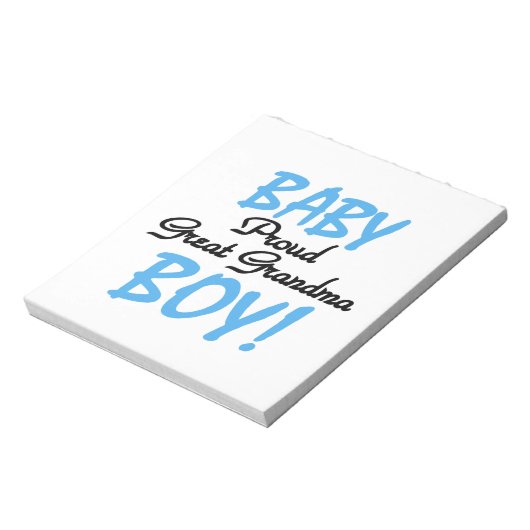 Proud Great Oma Baby Boy Geschenke Notizblock (Rotiert)