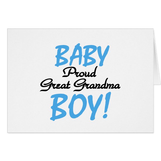 Proud Great Oma Baby Boy Tshirts und Geschenke (Vorderseite (Horizontal))