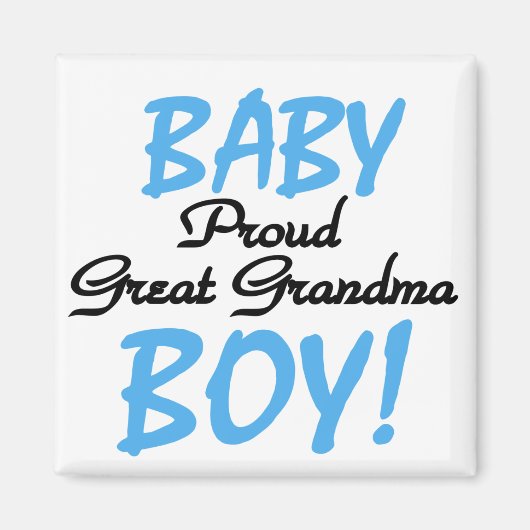 Proud Great Oma Baby Boy Tshirts und Geschenke Magnet (Vorne)