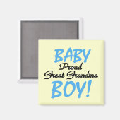 Proud Great Oma Baby Boy Tshirts und Geschenke Magnet (Vorderseite/Rückseite)