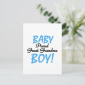 Proud Great Oma Baby Boy Tshirts und Geschenke Postkarte (Stehend Vorderseite)