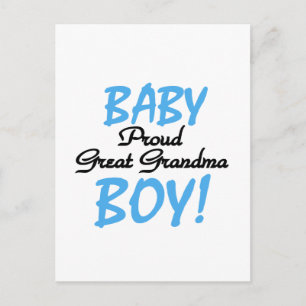Proud Great Oma Baby Boy Tshirts und Geschenke Postkarte