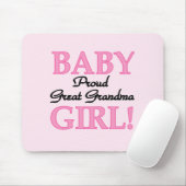 Proud Great Oma Baby Girl Tshirts und Geschenke Mousepad (Mit Mouse)