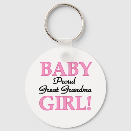 Proud Great Oma Baby Girl Tshirts und Geschenke Schlüsselanhänger (Vorderseite)