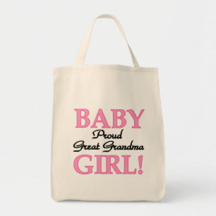 Proud Great Oma Baby Girl Tshirts und Geschenke Tragetasche