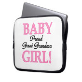 Proud Great Oma Baby Girls Laptopschutzhülle (Vorderseite Links)