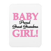 Proud Great Oma Baby Girls Magnet (Vertikal)