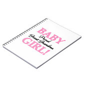 Proud Great Oma Baby Girls Notizblock (Linke Seite)