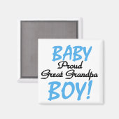 Proud Great Opa of Boy Tshirts and Gifts Magnet (Vorderseite/Rückseite)