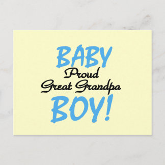 Proud Great Opa of Boy Tshirts and Gifts Postkarte