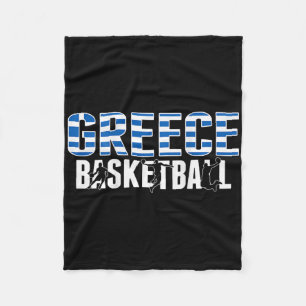 Proud Greece Sketll Fans Jersey Griechische Flagge Fleecedecke